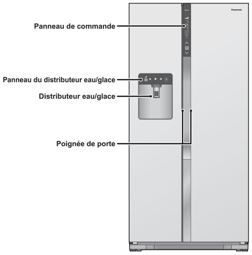 PANASONIC NR-B54X1-WE - Indicateur de température Comment utiliser (les pièces contenues dans l'emballage) - 4