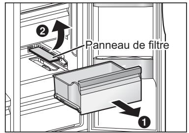 PANASONIC NR-B54X1-WE - Remplacement du filtre - 1