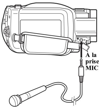 HITACHI DZ-BD 70E - Utilisation d'un microphone externe - 1