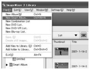 HITACHI DZ-BD 70E - Création d'un album intelligent pour classer automatiquement des images - 1