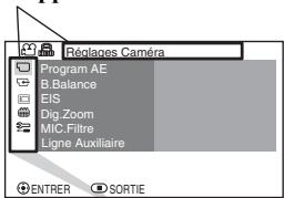 HITACHI DZ-BD 70E - Fonctionnement du menu - 3