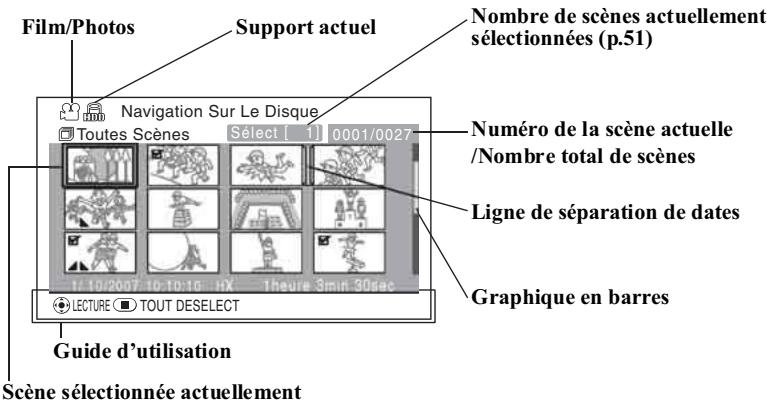 HITACHI DZ-BD 70E - Sélection et lecture d'une scène - 1