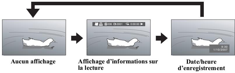 HITACHI DZ-BD 70E - Affichage d'informations pendant la lecture - 1