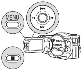 HITACHI DZ-BD 70E - Fonctionnement du menu - 1