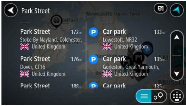TOMTOM GO 50 EU 45 - Utiliser les résultats de la recherche - 2