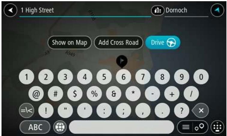 TOMTOM GO 50 EU 45 - Planifier un parcours avec une adresse à l'aide de la fonction de recherche - 6