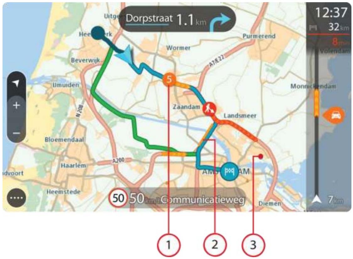 TOMTOM GO 50 EU 45 - Consulter le trafic sur la carte - 1
