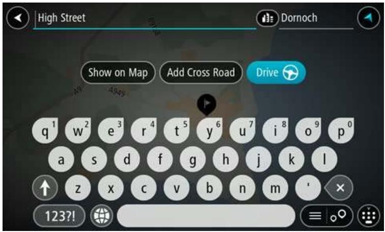 TOMTOM GO 50 EU 45 - Planifier un parcours avec une adresse à l'aide de la fonction de recherche - 5