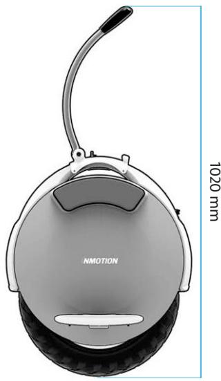 INMOTION iNMOTiON V10F - Dimensions - 2