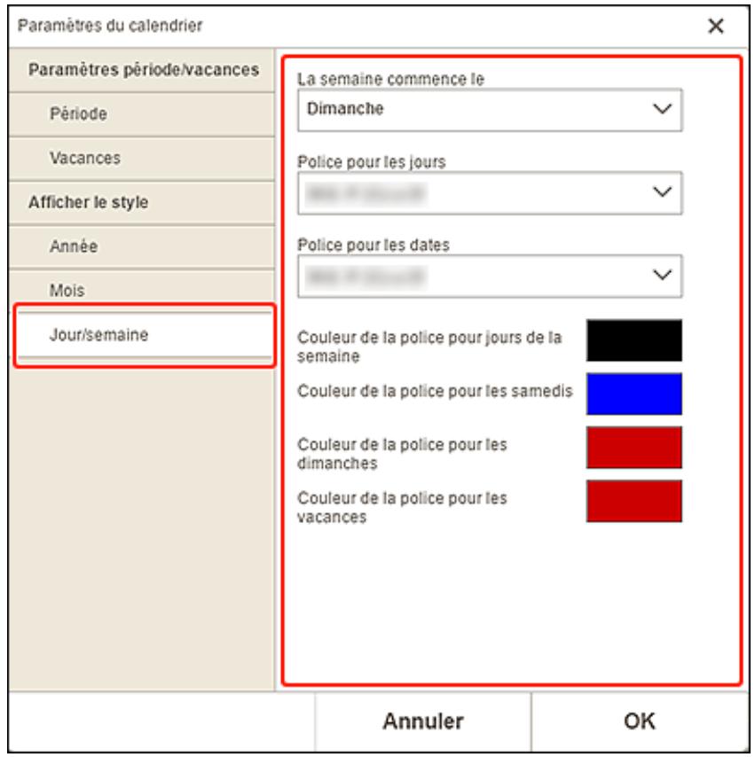 CANON Easy-PhotoPrint Editor - Jour/semaine - 1