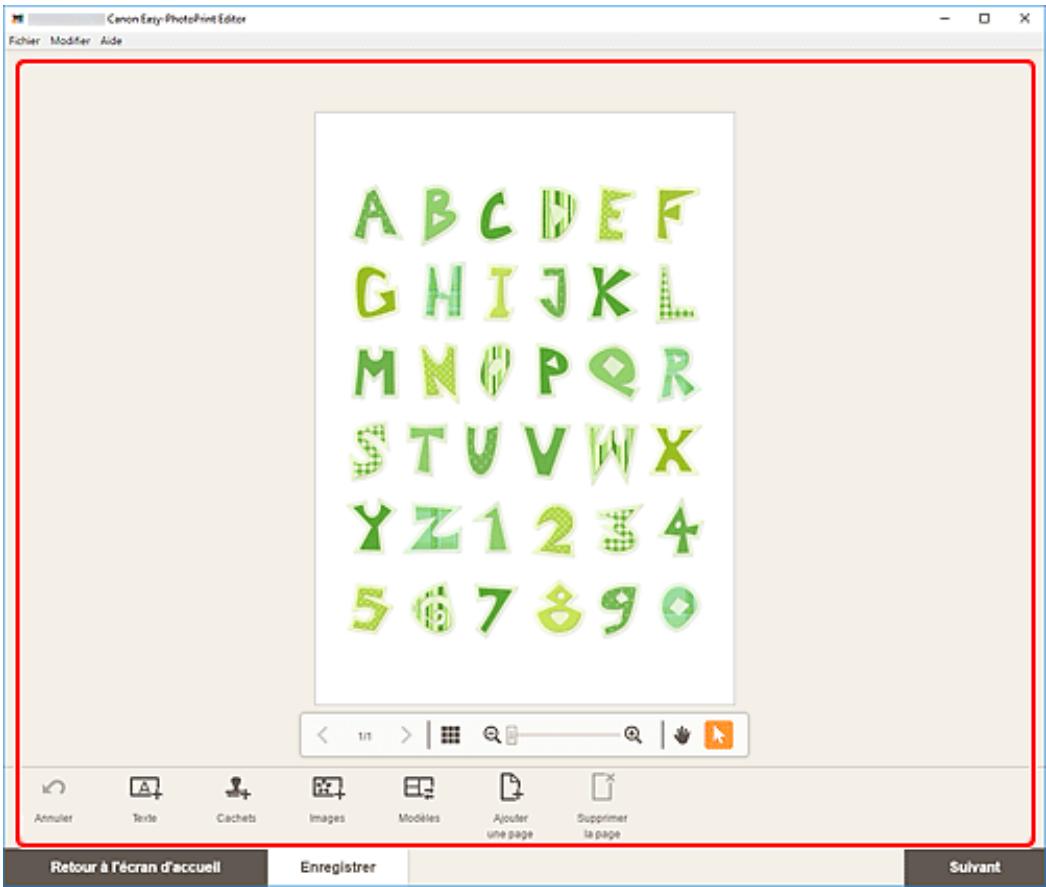 CANON Easy-PhotoPrint Editor - Sélectionnez le modèle que vous souhaitez utiliser. - 3