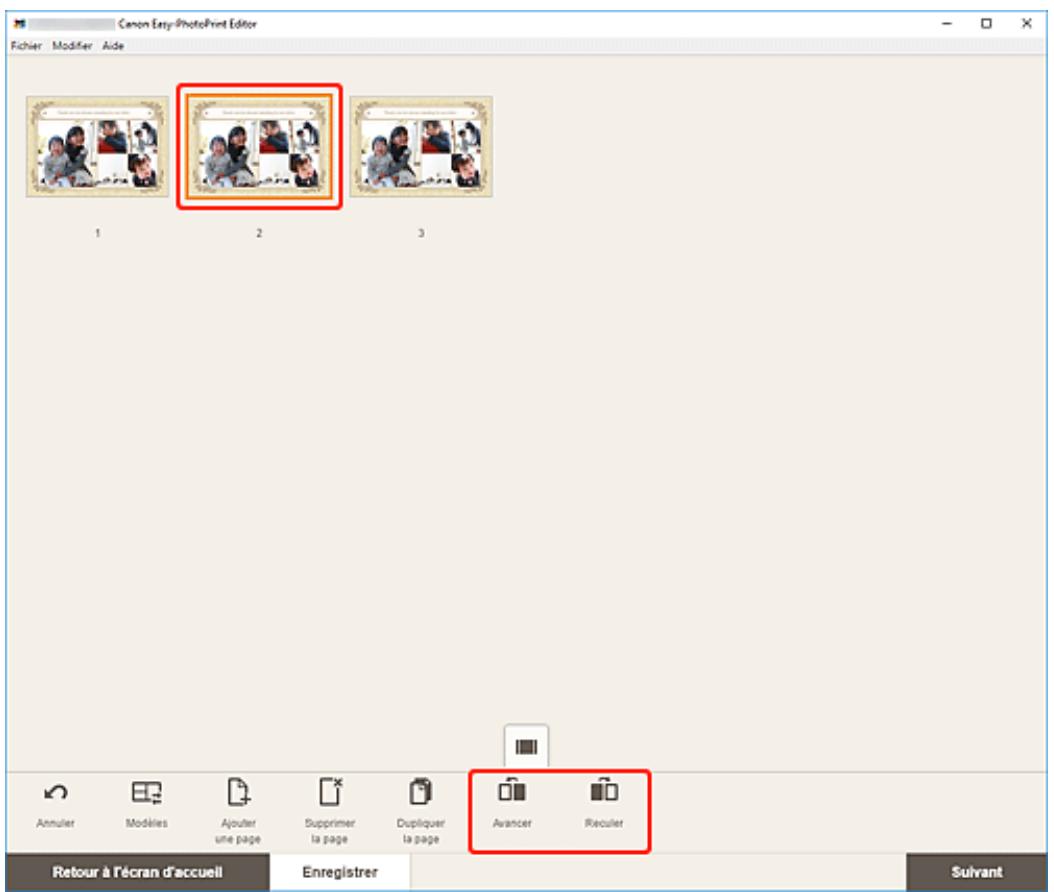CANON Easy-PhotoPrint Editor - Réorganisation des pages - 1