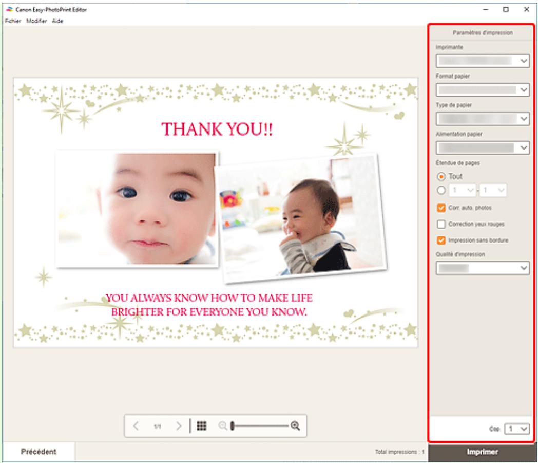CANON Easy-PhotoPrint Editor - Cliquez sur suivant. - 1
