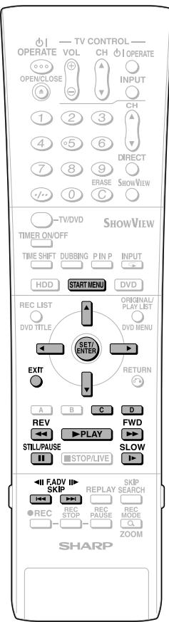 SHARP DVHR350F - ② Appuyez sur set/enter. - 3