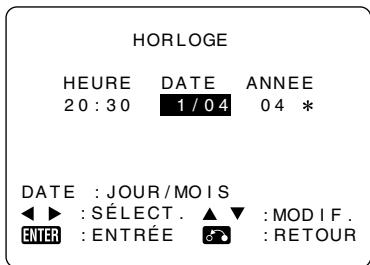 SHARP DVHR350F - Appuyez sur «/» pour sélectionner “DATE”, puis saisissez la DATE à l'aide des touches numériques ou de ▲/▼. - 1