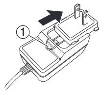 DENON NC - Retrait de la fiche de l'adaptateur secteur - 1