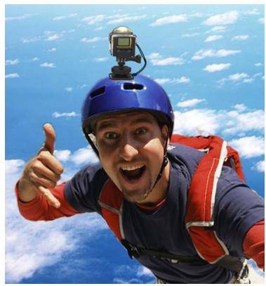 KODAK SP360 EXPLORER PACK - Support adhésif courbé : pour rattachement sur un casque ou les autres objets courbés - 6