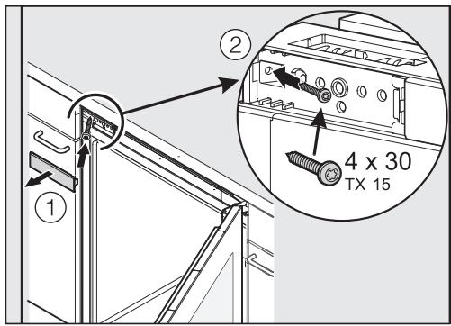 MIELE WT6321UG - Fixer l'appareil dans la niche - 1