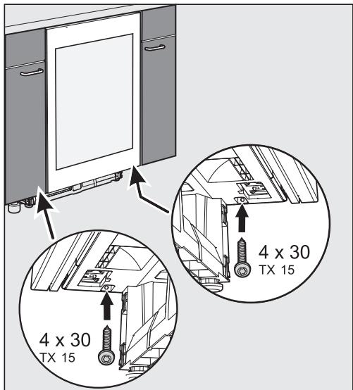 MIELE WT6321UG - Fixer l'appareil dans la niche - 2