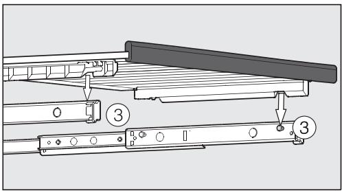 MIELE WT6321UG - Déplacer les clayettes - 2