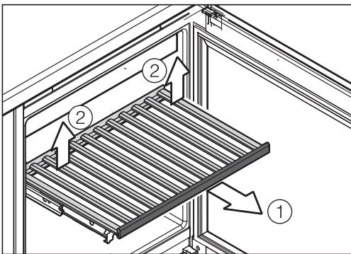 MIELE WT6321UG - Déplacer les clayettes - 1
