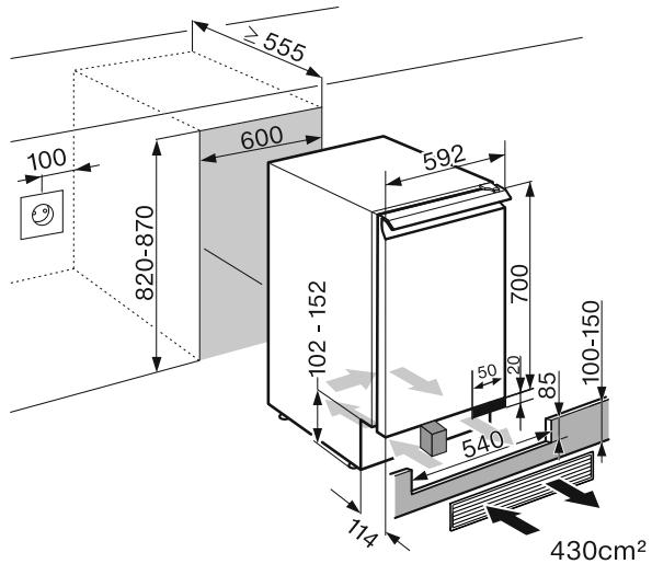 MIELE WT6321UG - Dimensions - 1