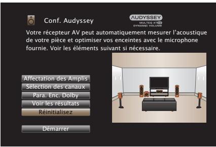 MARANTZ SR6010/N1SG - Retour aux réglages “conf. audyssey® - 1