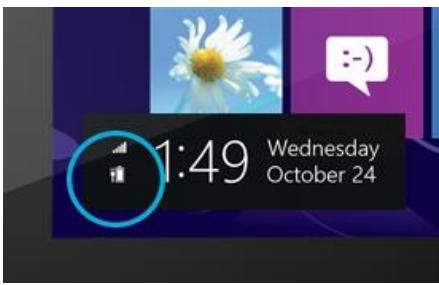 MICROSOFT SURFACE 32 GO RT - Comment connaître la charge restante dans la batterie ? - 1