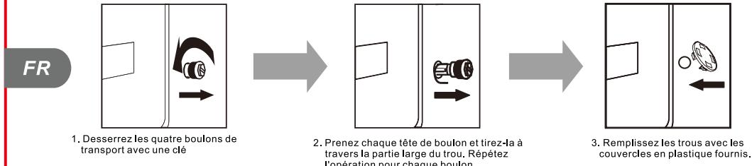 TCL CP0824WCO0 - Retirez les brides de transport - 2