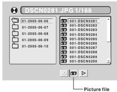 PROLINE DVD P750W - Lecture d'un disque de photos - 1