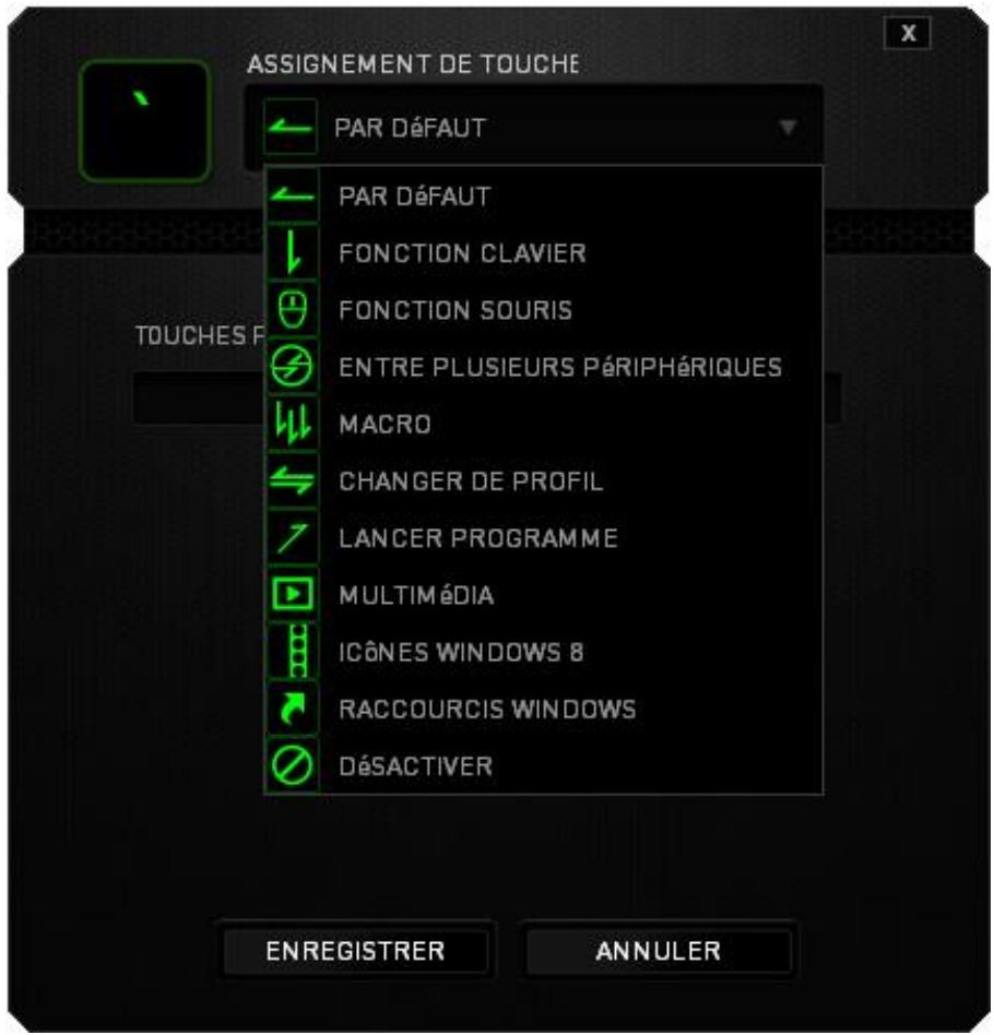 RAZER NC - Onglet Personaliser - 2