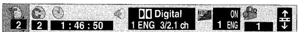 PANASONIC DMR-E20 - Icônes pour les informations relatives au disque - 1