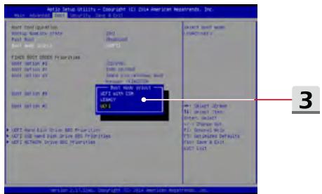 MSIPC GL75_9SE_206FR - Comment sélectionner le mode de démarrage dans le BIOS - 1