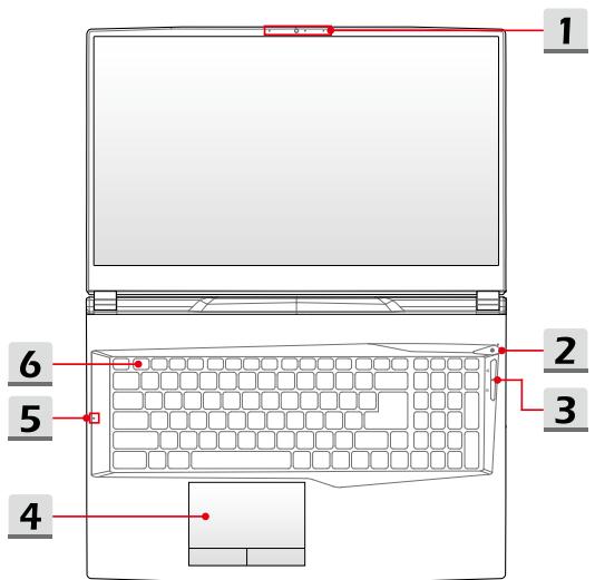 MSIPC GL75_9SE_206FR - Vue dessus - 1