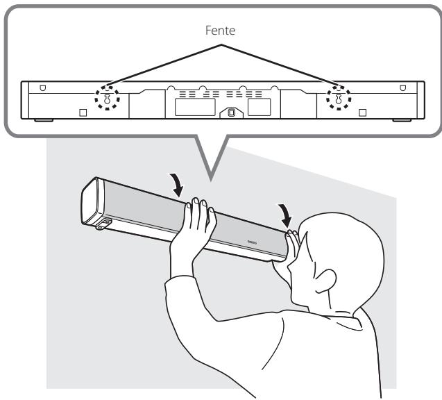 ONKYO BARSO LS-B50 - Connectez tous les câbles à la barre audio. - 1