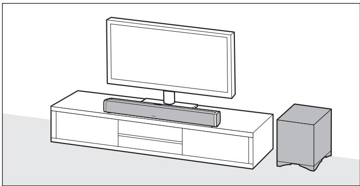 ONKYO BARSO LS-B50 - Connectez tous les câbles à la barre audio. - 2