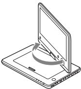 SONY BDP-SX1 - Pivotement et rabattement du panneau LCD - 1