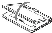 SONY BDP-SX1 - Pivotement et rabattement du panneau LCD - 2