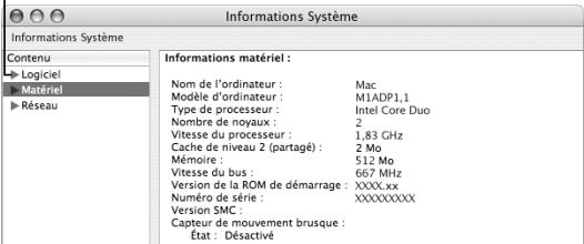 APPLE MBP RET CTO/1T0-SSD - Vous pouvez utiliser informations système pour obtenir des informations détaillées sur votre macbook pro. - 1