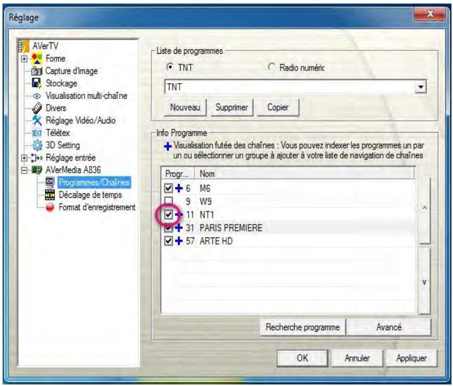 AVERMEDIA AVERTV VOLAR GREEN - Ajouter et effacer des listes de programmes - 5