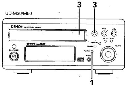 DENON CDR-M30 - Enregistrement synchronisé de CD (lorsque connecté à un ud-m30 ou ud-m50) - 1