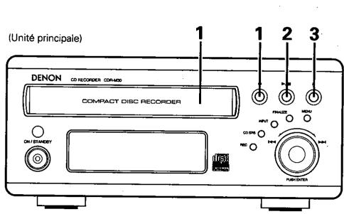 DENON CDR-M30 - Démarrage de la lecture - 1