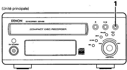 DENON CDR-M30 - Arrêt de l'enregistrement - 1