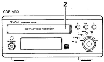DENON CDR-M30 - Enregistrement synchronisé de CD (lorsque connecté à un ud-m30 ou ud-m50) - 3