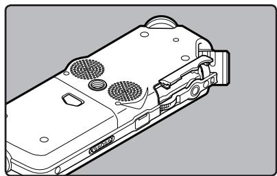 OLYMPUS LS-5 - Insertion d'une carte - 2