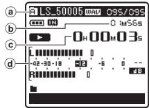 OLYMPUS LS-5 - Appuyez sur la touche OK pour démarrer la lecture. - 1