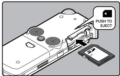 OLYMPUS LS-5 - Insertion d'une carte - 3