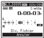 OLYMPUS LS-5 - Appuyez sur la touche ok ou i. - 1