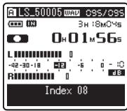 OLYMPUS LS-5 - Réglage d'une marque index ou d'une marque temp - 2