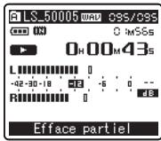 OLYMPUS LS-5 - Partiellement supprimer un fichier - 2